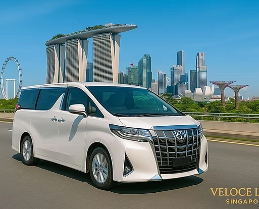Toyota Alphard luxury chauffeur vehicle in Singapore